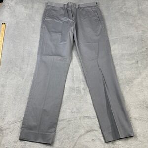 Vince Chino Pants Mens 33 Grey Italian Cotton Tailored Trousers MX228-2228